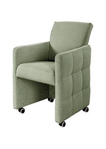 exxpo Esszimmersessel »Barista, Loungesessel auf Rollen mit hoher Bodenfreiheit« Barista Clubsessel auf Rollen mit schmalen Armlehnen, modernes Design ,...