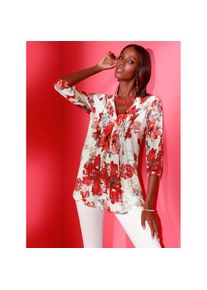 CRÉATION L Creation L , Seidenbluse , rot , mit 30 % Seide