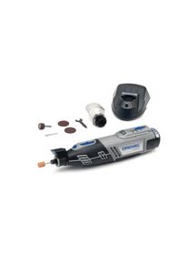 Dremel , Elektro-Multifunktionswerkzeug »8220 1/5«, (Set), Bohren; Drehzahlvorwahl; Fräsen; LED-Arbeitsleuchte; Sägen; Schleifen , schwarz , 5-tlg....