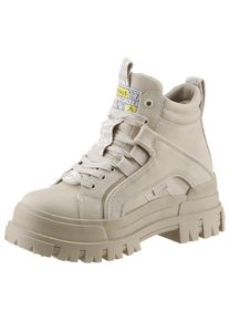Buffalo, Unisex, Schn&uuml;rboots &raquo;ASPHA NC MID&laquo; Schn&uuml;rstiefelette, High Top Sneaker mit weicher Schaftrandpolsterung, beigefarben, 40, Robuster Boots zum 
