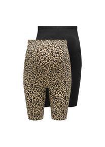 Only Maternity , Umstandsshorts »OLMLOVELY SHORTS JRS MAT 2 PACK AOP«, (Packung, 2 tlg.) , Doppelpackung körperbetonte Radler-Shorts von ONLY...