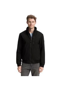 Tom Tailor, Unisex, Tom Tailor Outdoorjacke ohne Kapuze mit Logo Stickerei, schwarz, M, Jacke von Tom Tailor