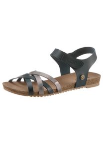 Mustang Shoes , Riemchensandale , Sommerschuh, Sandalette, Klettschuh, mit Klettverschluss-Riemchen , bunt , Klassische Sandale für den Sommer!