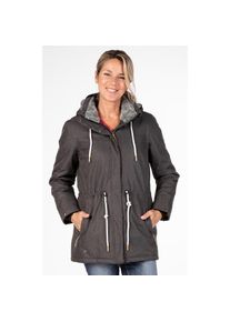 LPO , Parka &raquo;PAISLEY II NEW WOMEN&laquo; leicht wattierter Parka mit abnehmbarer Kapuze , grau , Sportlich eleganter Damenparka PAISLEY