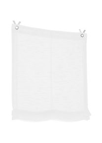 Kutti, Raffrollo &raquo;Celtic&laquo; mit Hakenaufh&auml;ngung freih&auml;ngend halbtransparent, Polyester, Hakenaufh&auml;ngung, sanftes wei&szlig;, Obermaterial: 100% Polyester