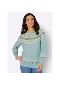 Inspirationen , Norwegerpullover »Pullover« , grün , mit Baumwolle