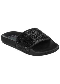 Skechers , Pantolette »POP UPS NEW SPARK« , Sommerschuh, Schlappen mit funkelnder Bandage , schwarz , Trendiger Sommerschuh zum Schlupfen