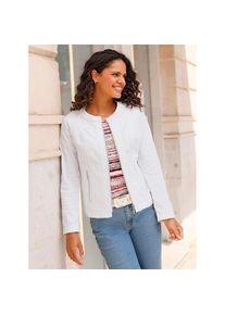 Casual Looks, Unisex, Jackenblazer &raquo;Jeansblazer&laquo;, wei&szlig;, 52, mit 96% Baumwolle