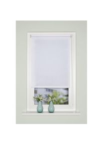 Home Wohnideen, Home Wohnideen Raffrollo &raquo;ROM&laquo; mit Hakenaufh&auml;ngung ohne Bohren freih&auml;ngend Kettenzugrollo, Uni, wei&szlig;, Obermaterial: 100% Polyester