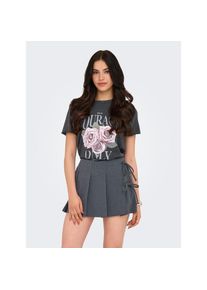Only , Rundhalsshirt »ONLLUCY REG S/S TOP JRS NOOS« unterschiedlich bedruckt , schwarz , Bedrucktes Design: macht jedes Outfit zum Hingucker