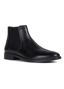 Geox , Chelseaboots »U GLADWIN« Stiefelette mit Gummizug und Blockabsatz , schwarz , Elegante Stiefelette mit Innenreissverschluss