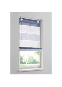 Raffrollo »Sarnia« mit Hakenaufhängung ohne Bohren , blau , Home Wohnideen , Obermaterial: 100% Polyester