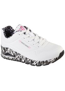 Skechers , Damen , Sneaker »UNO LOVING LOVE« Freizeitschuh, Halbschuh, Schnürschuh mit Luftkammersohle , schwarz-weiss , Mit stylischem Print - ein...