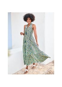 Heine , Maxikleid »Druck-Kleid« , blau , floraler Druck