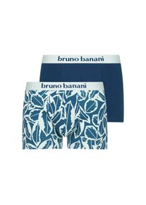 Bruno Banani , Retro Pants »Calathea«, (2er Pack), mit Logobund , blau , Herrenshorts von Bruno Banani