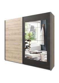 Schwebetürenschrank »Minden« mit Spiegel , silberfarben , wimex