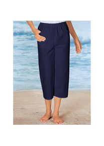 Classic Basics , Caprihose , blau , Capri-Hose mit Taschen