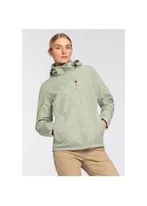 Killtec , Regenjacke, mit Kapuze, Wasser- & winddicht & leicht & abzippbarer Kapuze , grün , Atmungsaktiver Popeline-Stoff: Verhindert schnelles...