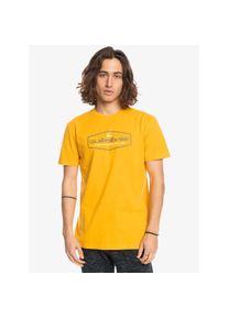 Quiksilver , Damen , T-Shirt »Omni Lockup« , goldfarben , Stoff: Leichter Baumwolljersey