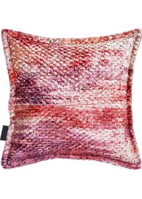 done., done. Dekokissen &raquo;Glam Colour&laquo; Reissverschluss, Ohne F&uuml;llung, meliert, rost, blutrot, brombeer, meliert, Polyester, 1 Stk.