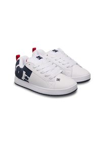 DC Shoes, Herren, DC Shoes Sneaker &raquo;Court Graffik&laquo;, wei&szlig;, navy, rot, 9,5(42,5), Leder-, Nubuk- oder Wildleder-Obermaterial