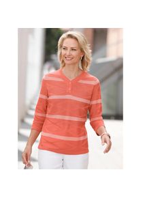 Classic Basics , 3/4 Arm-Pullover »Pullover« , rot , Linksstrick-Optik