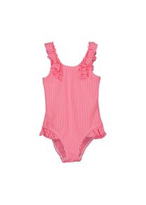 Blue Seven , Badeanzug »Mädchen Badeanzug Einteiler Bademode Schwimmanzug«, (1 St.), Rüschen , pink , Cooles Design: Eine besondere Stoffwahl und...