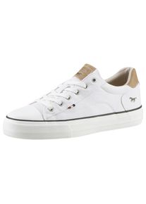 Mustang Shoes , Sneaker, Freizeitschuh, Halbschuh, Schnürschuh, mit Gummikappe , weiss , Sneaker in sportiver Optik