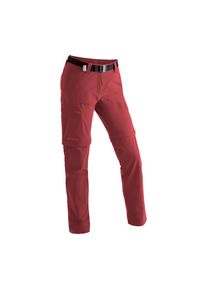 Maier Sports , Damen , Funktionshose »Inara slim zip« Damen Wanderhose, zipp-off Outdoor-Hose, 4 Taschen, Slim Fit , rot , Dank praktischer...