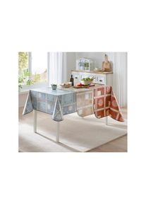 Jelmoli Tischdecke, rot, dunkelrot, bedruckt