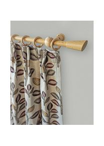 Garesa, Garesa Gardinenstange &raquo;Digo&laquo; 1 l&auml;ufig-l&auml;ufig Fixmass Fixl&auml;nge 120, 160, 200 cm, mit Ringe, natur