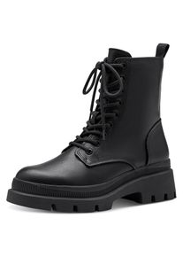 Tamaris , Schnürstiefelette , schwarz , Lässige Stiefelette mit Schnürung und Innenreissverschluss