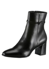 Tamaris, Unisex, Stiefelette , Blockabsatz, Businessschuh, Abendschuh mit elegantem Zierriemchen, schwarz, 40, Elegante Stiefelette mit 