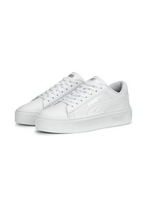 Puma , Sneaker »SMASH PLATFORM V3« , weiss , Obermaterial aus Leder mit Synthetik-Overlays