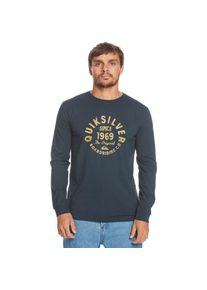 Quiksilver , Damen , Langarmshirt »Circled Script« , blau , Stoff: Baumwoll-Jersey-Stoff [160 g/m2]