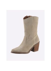Heine , Damen , Stiefel , beige , Made in Portugal