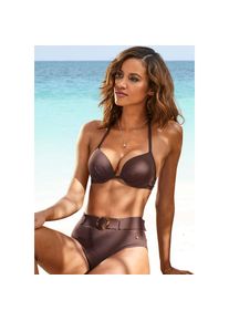 s.Oliver , Push-Up-Bikini-Top »Rome«, in verschiedenen Unifarben , braun , Eingearbeitete Kissen