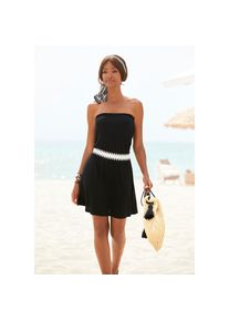 Lascana , Minikleid, mit elastischem Einsatz an der Taille , schwarz , Minikleid mit Bandeau