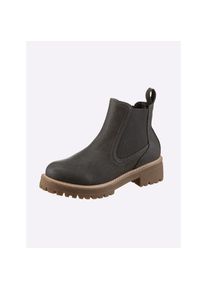 Heine , M&auml;dchen,Damen , Stiefelette , grau , aus Synthetik-Material