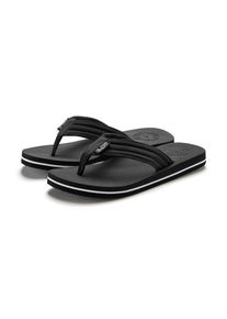 AUTHENTIC LE JOGGER , Zehentrenner Pantolette, Badeschuh, ultraleichtes Material Unisex VEGAN , schwarz , Bequemer Badeschuh mit wasserabweisender...