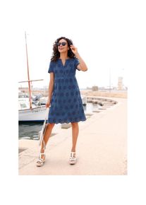 Inspirationen , Damen , Sommerkleid &raquo;Tunika-Kleid&laquo; , blau , gewebte Qualit&auml;t