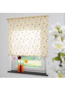 Seitenzugrollo »Quadrate bunt« Lichtschutz freihängend Seitenzugrollo, Kettenzugrollo, Dekorrollo - Quadrate bunt , weiss , Liedeco , Obermaterial:...