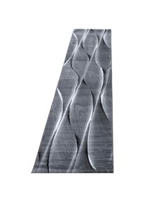 Läufer »Parma 9310« rechteckig 9 mm Höhe 80cm x 300cm (BxL) , schwarz , Ayyildiz Teppiche , Obermaterial: 100% Polypropylen