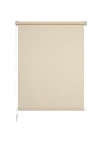 Seitenzugrollo »Klemmfix« Lichtschutz ohne Bohren inkl. Klemmträger , beige , Liedeco , Obermaterial: 100% Polyester