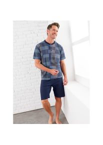 Normann , Herren,Damen , Shorty , blau , Single-Jersey