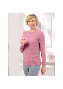 CLASSIC , Rundhalspullover »Pullover« , rosa , mit 50% Modal