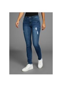Arizona, Unisex, Skinny-fit-Jeans &raquo;Ultra-Stretch&laquo; Mid Waist, dunkelblau us, 46, N-Gr, High Performance Stretch Denim