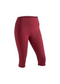 Maier Sports , Caprihose »Arenit Capri W«, Damen 3/4 Wanderhose, elastische Outdoor Tight, Trekking-Hose , rot , Hochelastische Capri Tight für...