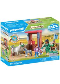 Playmobil , Konstruktions-Spielset »Tierarzteinsatz bei den Eseln (71471), Country«, (55 St.), teilweise aus recyceltem Material; Made in Europe ,...