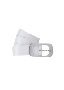 Bernd Götz BERND GÖTZ , Ledergürtel mit flächiger Schliesse , weiss